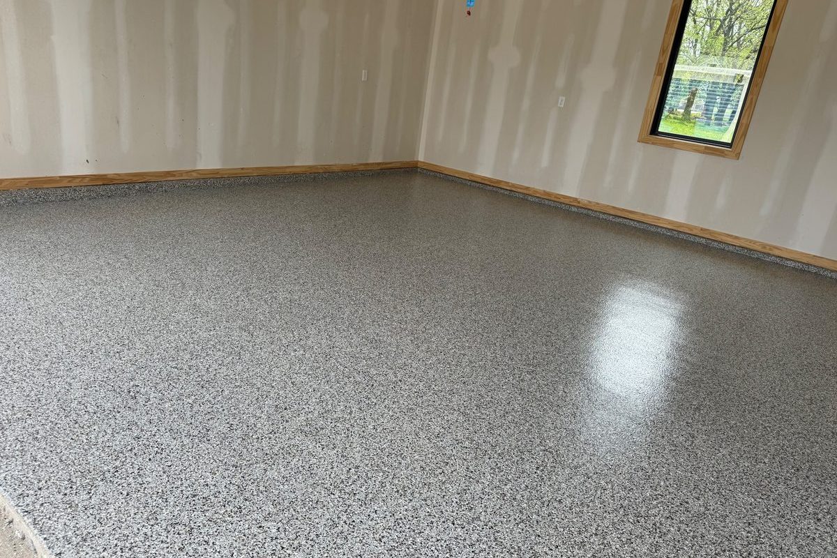 Modern residential garage coating
